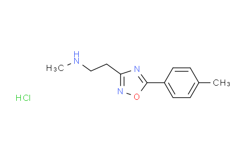 CAS No. 1160245-43-1, N-Methyl-2-(5-(p-tolyl)-1,2,4-oxadiazol-3-yl)ethanamine hydrochloride