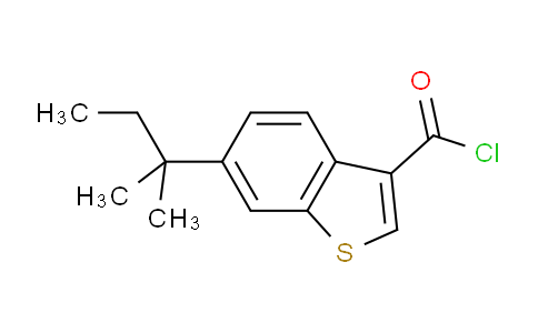 CAS No. 1160248-96-3, 6-(Tert-pentyl)benzo[b]thiophene-3-carbonyl chloride