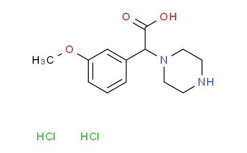 CAS No. 1373519-32-4, (3-Methoxy-phenyl)-piperazin-1-yl-acetic acid dihydrochloride