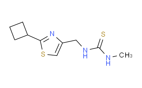 CAS No. 1427022-98-7, 1-((2-Cyclobutylthiazol-4-yl)methyl)-3-methylthiourea