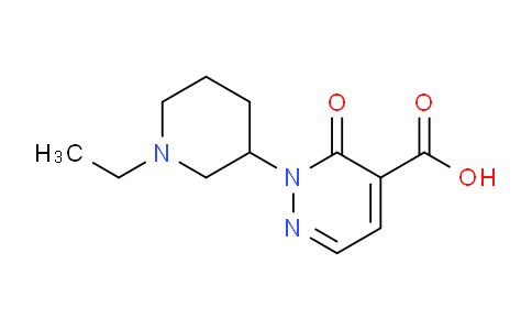 CAS No. 1443285-60-6, 2-(1-Ethylpiperidin-3-yl)-3-oxo-2,3-dihydropyridazine-4-carboxylic acid