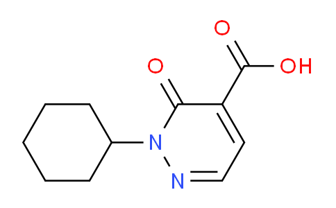CAS No. 1443287-32-8, 2-Cyclohexyl-3-oxo-2,3-dihydropyridazine-4-carboxylic acid