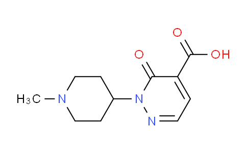 CAS No. 1443287-37-3, 2-(1-Methylpiperidin-4-yl)-3-oxo-2,3-dihydropyridazine-4-carboxylic acid