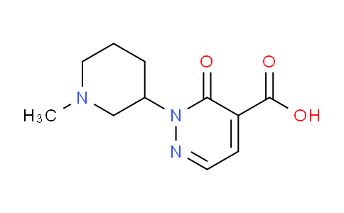 CAS No. 1443289-30-2, 2-(1-Methylpiperidin-3-yl)-3-oxo-2,3-dihydropyridazine-4-carboxylic acid
