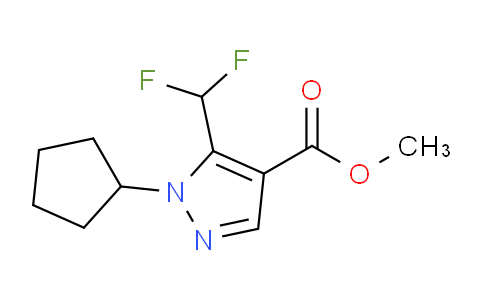 CAS No. 1443289-46-0, Methyl 1-cyclopentyl-5-(difluoromethyl)-1H-pyrazole-4-carboxylate