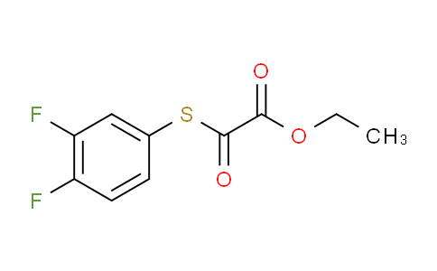 CAS No. 1443313-33-4, Ethyl 2-((3,4-difluorophenyl)thio)-2-oxoacetate