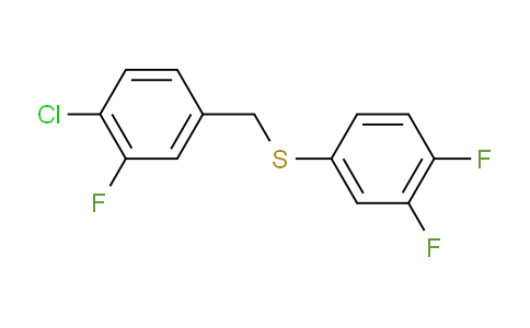 CAS No. 1443314-05-3, (4-Chloro-3-fluorobenzyl)(3,4-difluorophenyl)sulfane