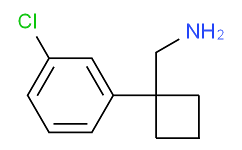 CAS No. 115816-34-7, 1-(3-Chlorophenyl)cyclobutanemethanamine