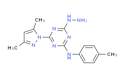 DY810757 | 1158287-77-4 | 4-(3,5-Dimethyl-1H-pyrazol-1-yl)-6-hydrazinyl-N-(p-tolyl)-1,3,5-triazin-2-amine