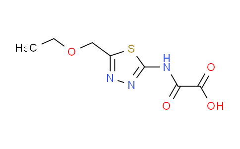 CAS No. 1158780-25-6, 2-((5-(Ethoxymethyl)-1,3,4-thiadiazol-2-yl)amino)-2-oxoacetic acid