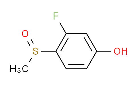 CAS No. 1702855-32-0, 3-Fluoro-4-(methylsulfinyl)phenol