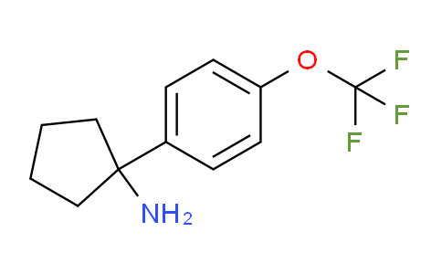 CAS No. 1704079-01-5, 1-[4-(Trifluoromethoxy)phenyl]cyclopentanamine