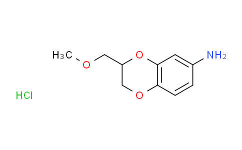 CAS No. 1332528-53-6, 3-(Methoxymethyl)-2,3-dihydrobenzo[b][1,4]dioxin-6-amine hydrochloride
