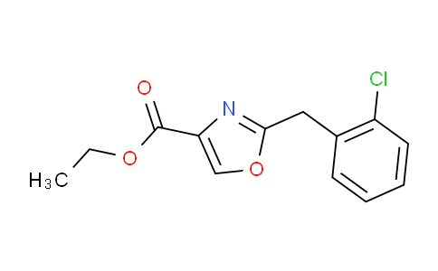 CAS No. 1309576-09-7, Ethyl 2-(2-Chlorobenzyl)oxazole-4-carboxylate