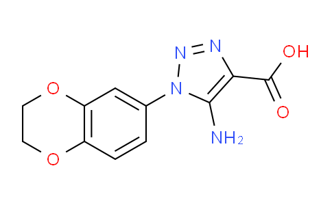 CAS No. 1259057-93-6, 5-Amino-1-(2,3-dihydrobenzo[b][1,4]dioxin-6-yl)-1H-1,2,3-triazole-4-carboxylic acid