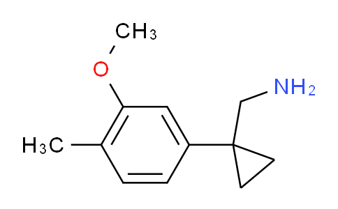 CAS No. 1039953-38-2, 1-(3-Methoxy-4-methylphenyl)cyclopropanemethanamine