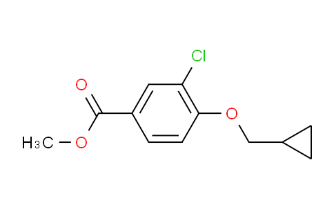 CAS No. 1040723-98-5, Methyl 3-Chloro-4-(cyclopropylmethoxy)benzoate