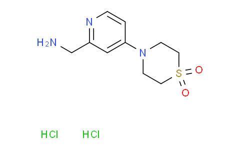 CAS No. 1439896-70-4, 4-(2-(Aminomethyl)pyridin-4-yl)thiomorpholine 1,1-dioxide dihydrochloride