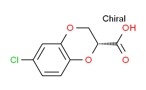CAS No. 1820579-80-3, (R)-6-Chloro-2,3-dihydrobenzo[b][1,4]dioxine-2-carboxylic acid