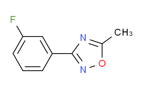 CAS No. 1820706-17-9, 3-(3-Fluorophenyl)-5-methyl-1,2,4-oxadiazole
