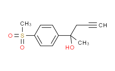 CAS No. 2006278-32-4, 2-[4-(Methylsulfonyl)phenyl]-4-pentyn-2-ol