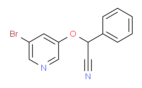 CAS No. 2006278-12-0, 2-[(5-Bromo-3-pyridyl)oxy]-2-phenylacetonitrile