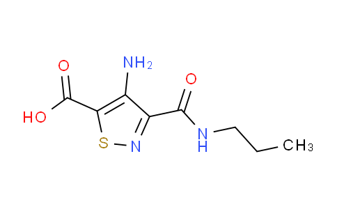 CAS No. 1113110-11-4, 4-Amino-3-(propylcarbamoyl)isothiazole-5-carboxylic acid