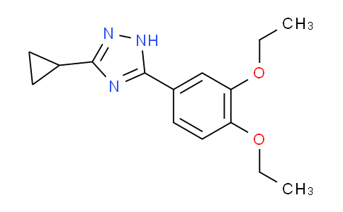 CAS No. 1304480-90-7, 3-Cyclopropyl-5-(3,4-diethoxyphenyl)-1H-1,2,4-triazole