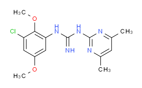 CAS No. 1306738-43-1, 1-(3-Chloro-2,5-dimethoxyphenyl)-3-(4,6-dimethylpyrimidin-2-yl)guanidine
