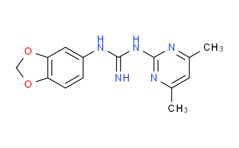 CAS No. 1306738-73-7, 1-(Benzo[d][1,3]dioxol-5-yl)-3-(4,6-dimethylpyrimidin-2-yl)guanidine