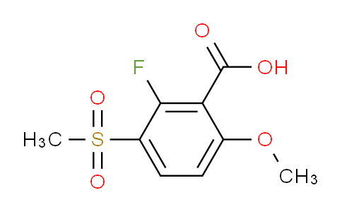 CAS No. 2006277-17-2, 2-Fluoro-6-methoxy-3-(methylsulfonyl)benzoic Acid