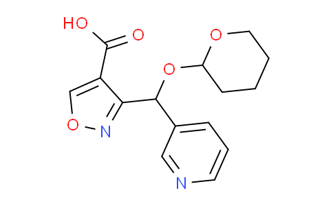 CAS No. 2006277-53-6, 3-[(3-Pyridyl)[(2-tetrahydropyranyl)oxy]methyl]isoxazole-4-carboxylic Acid