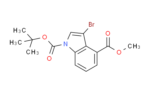 CAS No. 2006277-62-7, Methyl 1-Boc-3-bromoindole-4-carboxylate