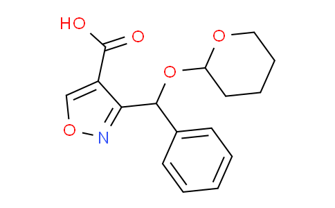 CAS No. 2006278-04-0, 3-[Phenyl[(2-tetrahydropyranyl)oxy]methyl]isoxazole-4-carboxylic Acid