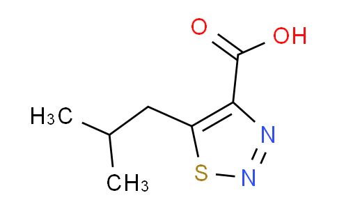 CAS No. 1466047-39-1, 5-Isobutyl-1,2,3-thiadiazole-4-carboxylic acid