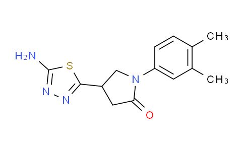 CAS No. 1142202-34-3, 4-(5-Amino-1,3,4-thiadiazol-2-yl)-1-(3,4-dimethylphenyl)pyrrolidin-2-one