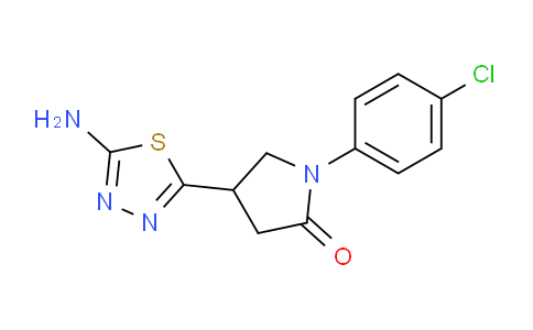CAS No. 1142202-39-8, 4-(5-Amino-1,3,4-thiadiazol-2-yl)-1-(4-chlorophenyl)pyrrolidin-2-one