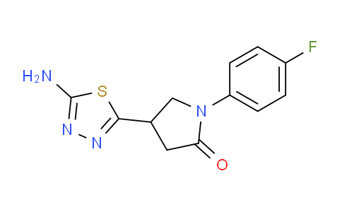 CAS No. 1142202-45-6, 4-(5-Amino-1,3,4-thiadiazol-2-yl)-1-(4-fluorophenyl)pyrrolidin-2-one
