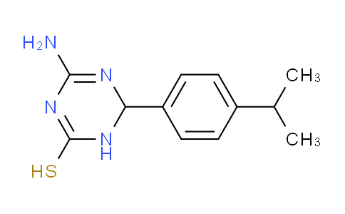 CAS No. 1142207-94-0, 4-Amino-6-(4-isopropylphenyl)-1,6-dihydro-1,3,5-triazine-2-thiol