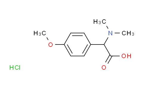CAS No. 1214200-45-9, 2-(DIMETHYLAMINO)-2-(4-METHOXYPHENYL)ACETIC ACID HCL