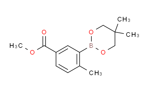 CAS No. 1221343-13-0, Methyl 3-(5,5-dimethyl-1,3,2-dioxaborinan-2-yl)-4-methylbenzoate