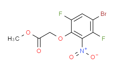 CAS No. 1221502-85-7, Methyl 2-(4-Bromo-3,6-difluoro-2-nitrophenoxy)acetate
