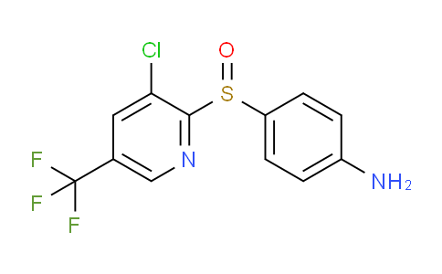 CAS No. 1221792-80-8, 4-((3-Chloro-5-(trifluoromethyl)pyridin-2-yl)sulfinyl)aniline