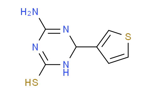 CAS No. 1142208-03-4, 4-Amino-6-(thiophen-3-yl)-1,6-dihydro-1,3,5-triazine-2-thiol