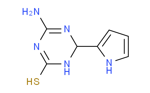 CAS No. 1142208-43-2, 4-Amino-6-(1H-pyrrol-2-yl)-1,6-dihydro-1,3,5-triazine-2-thiol