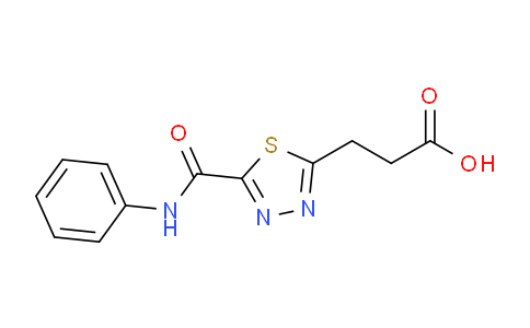 CAS No. 1142209-41-3, 3-(5-(Phenylcarbamoyl)-1,3,4-thiadiazol-2-yl)propanoic acid