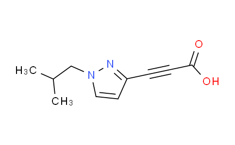 CAS No. 1354704-47-4, 3-(1-Isobutyl-1H-pyrazol-3-yl)propiolic acid