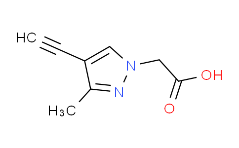 CAS No. 1354705-01-3, 2-(4-Ethynyl-3-methyl-1H-pyrazol-1-yl)acetic acid