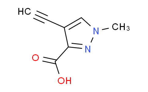 CAS No. 1354705-93-3, 4-Ethynyl-1-methyl-1H-pyrazole-3-carboxylic acid