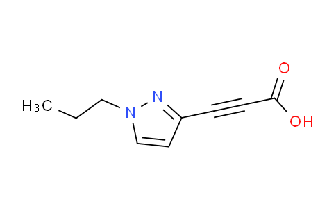 CAS No. 1354706-02-7, 3-(1-Propyl-1H-pyrazol-3-yl)propiolic acid